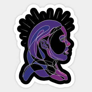 Contemplate -color blocks Sticker